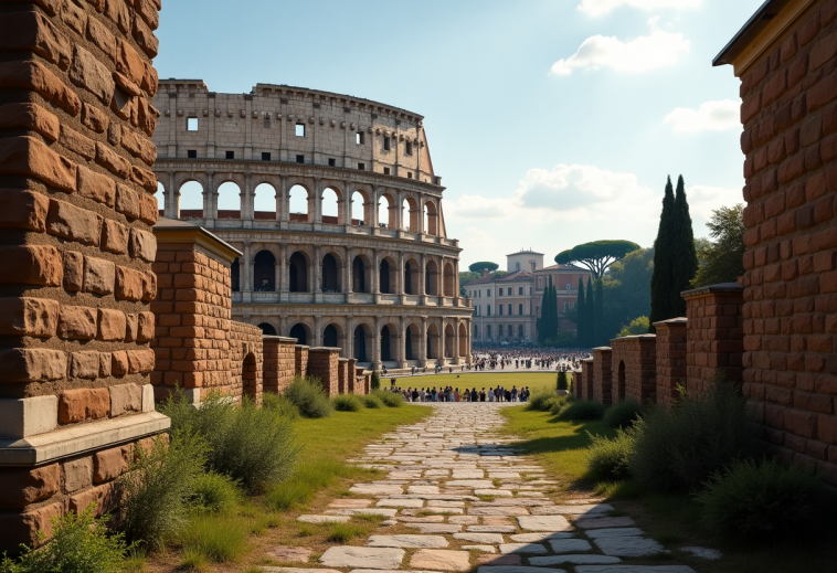 Immagine di un gladiatore al Colosseo con Airbnb