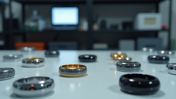 Immagine di smart ring innovativi nel mercato tecnologico