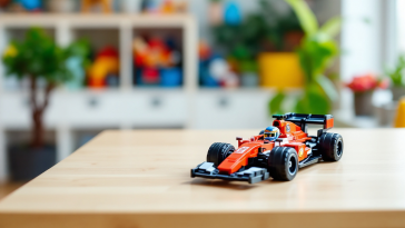 Modelli Lego ispirati alla Formula 1 in azione