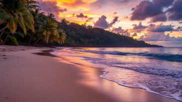 Immagine di un paesaggio dell'Oceania durante un viaggio