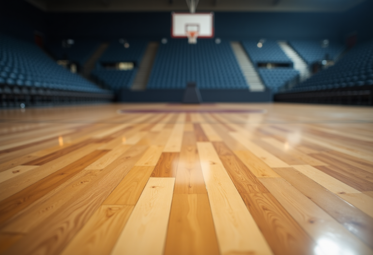 Giocatrici della squadra di basket femminile dell'Illinois in azione